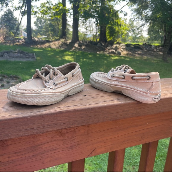 Sperry Largo Leather Boat Shoes Size 8.5M Light Brown - Picture 6 of 9
